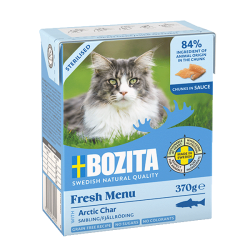 BOZITA FRESH MENU STERILISED Z PSTRĄGIEM GÓRSKIM W SOSIE 370g